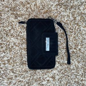 Vera Bradley black wristlet wallet
